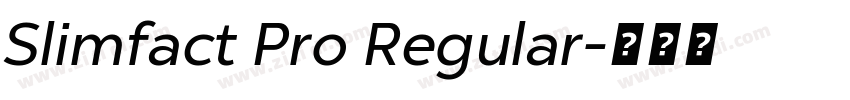 Slimfact Pro Regular字体转换